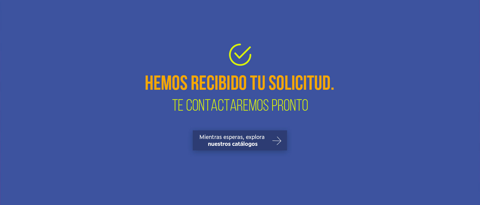 Agradecimiento de formulario . Catálogos Primavera - Verano 2026
